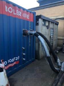 1350kW Packaged Boiler Hose Connections - Hilton Hotel