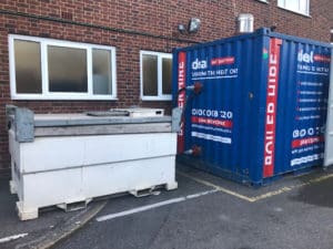 Temporary Boiler and Bunded Fuel Tank Installation at Tyssen Primary School
