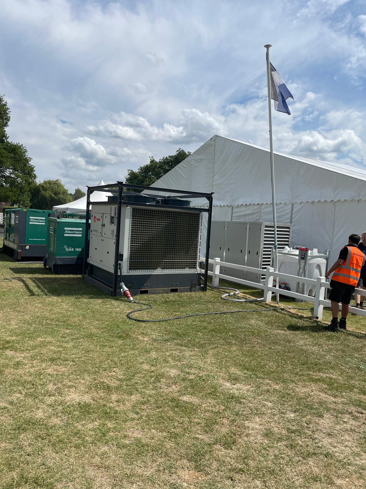 temporary cooling for marquee