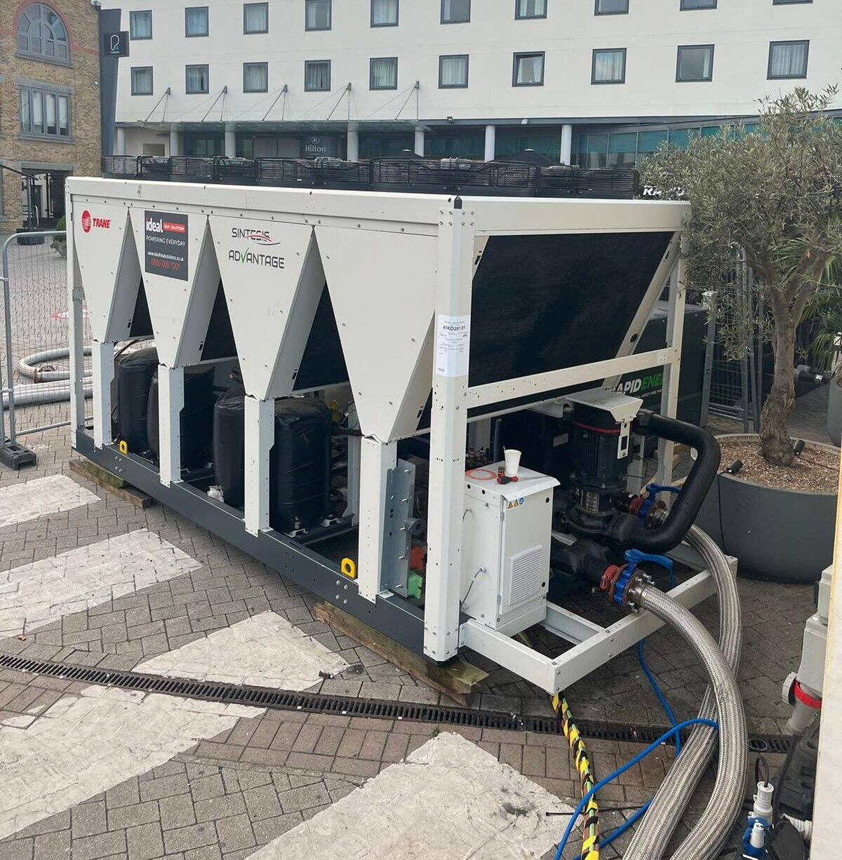 emergency 400kw chiller hire