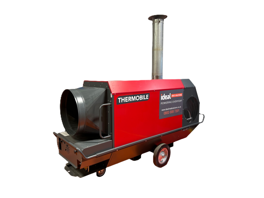 indirect diesel fired heater, indirect oil fired heater, idf heater hire